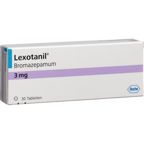 Pērciet Lexotanil Bromazepam 3mg tabletes tiešsaistē