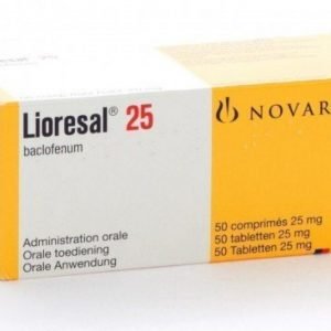 Pērciet Lioresal Baclofen 25 mg tabletes