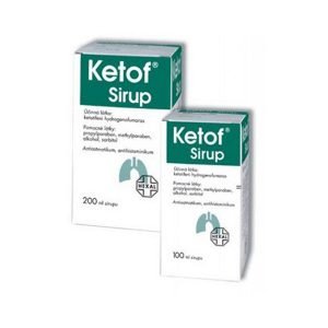 Pērciet Ketof klepus sīrupu